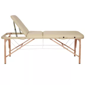 Naipo-302 hordozható masszázságy fa lábakkal 270 kg-ig