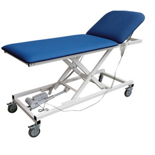 Lytus elektromos vizsgáló és kezelő ágy, görgős, 62cm, 200kg-ig Méret:Kék