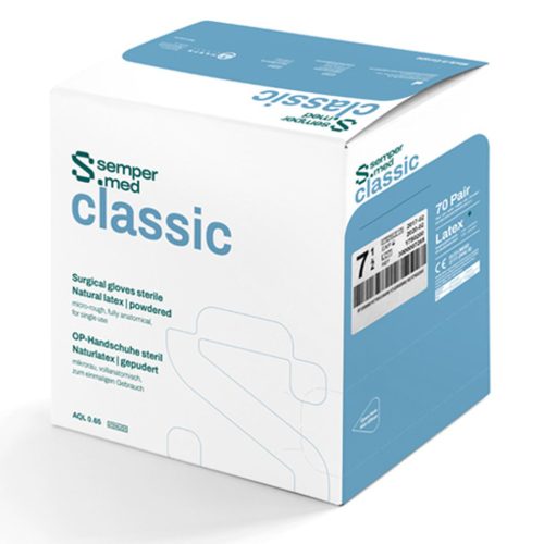 Sempermed classic steril púderes latex kesztyű Méret:7,5-ös