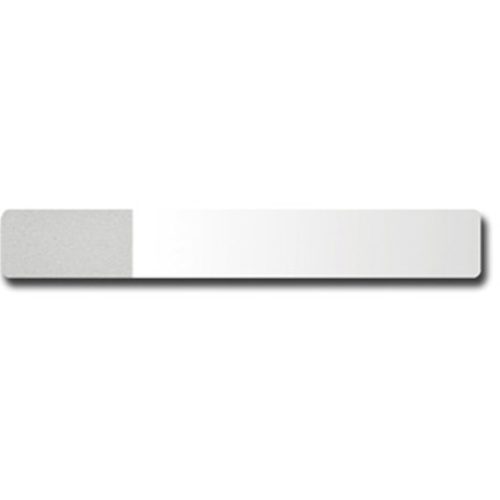 Tárgylemez ÍRHATÓ 76×26 mm 50db/csomag - IKER írható vég/homokfúvott/kerekített él