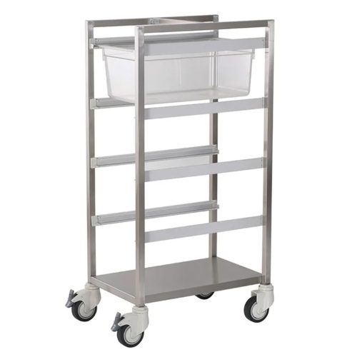 Steril kosár és doboz szállító kocsi 620x440x1145mm