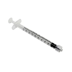 Fecskendő 1 ml 3 részes Luer-lock conussal