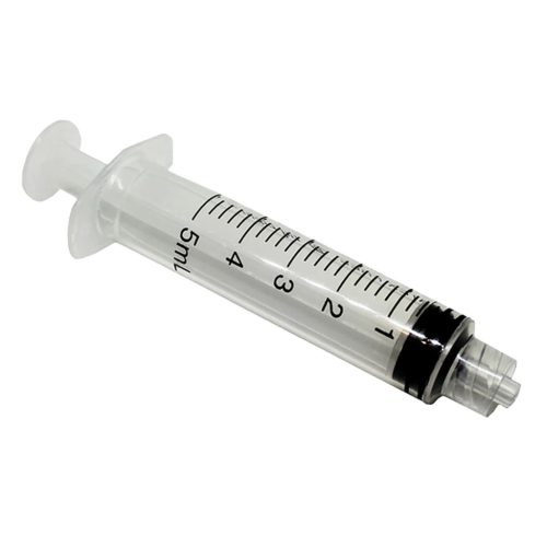 Fecskendő 5 ml 3 részes Luer-lock conussal