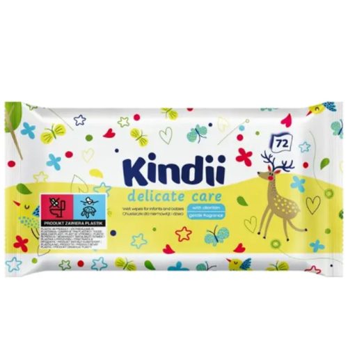 KINDII DELICATE CARE nedves törlőkendő 72X