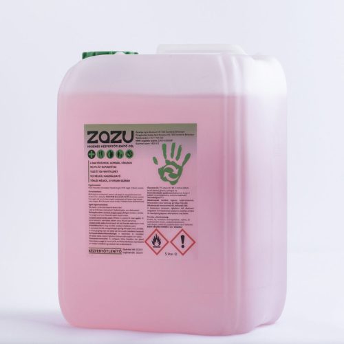 Zazu antibakteriális kézfertőtlenítő gél – 5 l
