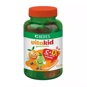Béres VitaKid C+D₃ cukormentes gumivitamin 50 db