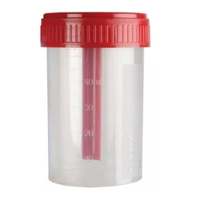 Széklet minta tartály 60 ml-es, kanállal NEM-STERIL