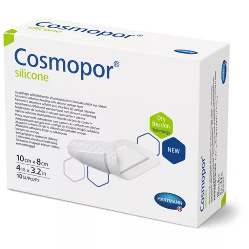 Cosmopor silicone szigetkötszer szilikonréteggel 10x8cm
