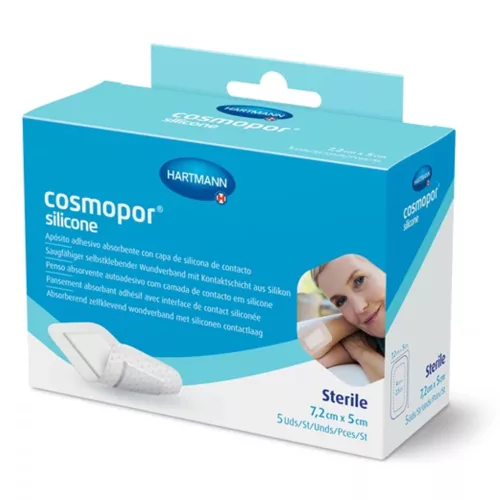 Cosmopor silicone sebtapasz szilikonréteggel 7,2x5cm 5db/doboz