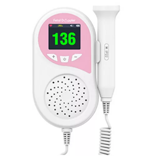CONTEC CMS10B Baby Doppler ultrahangos magzati szívhangfigyelő, színes LCD-kijelzővel