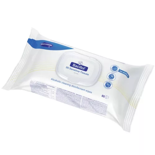 Bacillol 30 Sensitive felületfertőtlenítő kendő 80db