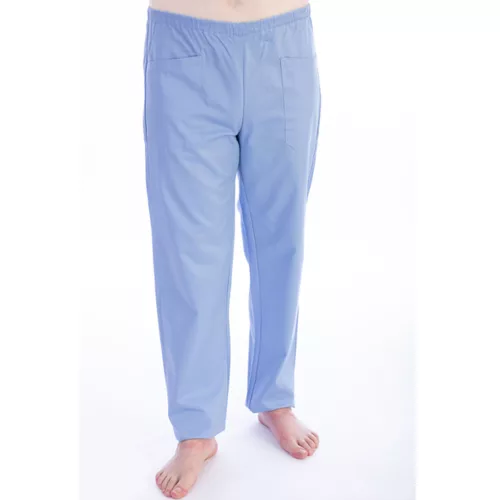 Nadrág orvosi, unisezex - pamut/polyester – világoskék Méret:unisex L