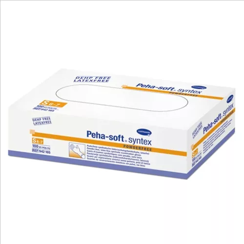 Peha-soft syntex latex, púdermentes vizsgáló kesztyű 100db