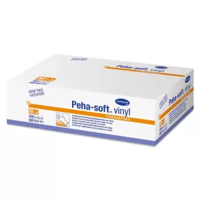 Peha-soft vinyl, púdermentes vizsgáló kesztyű 100db