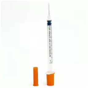   Injekciós fecskendő, insulin 1 ml 29 G 1/2 tűvel 3 részes