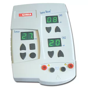   IONO BASE PLUS 2 csatornás elektroterápis fizikoterápiás készülék - hiperhidrosis, iontoforézis