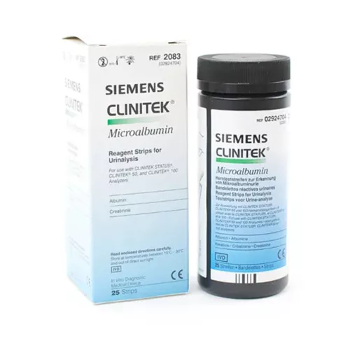 SIEMENS Clinitek Microalbumin 2 vizelettesztcsík, 25 db/csomag