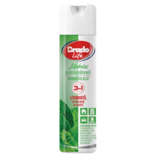 Bradolife felületfertőtlenítő és légfrissítő 300ml borsmenta