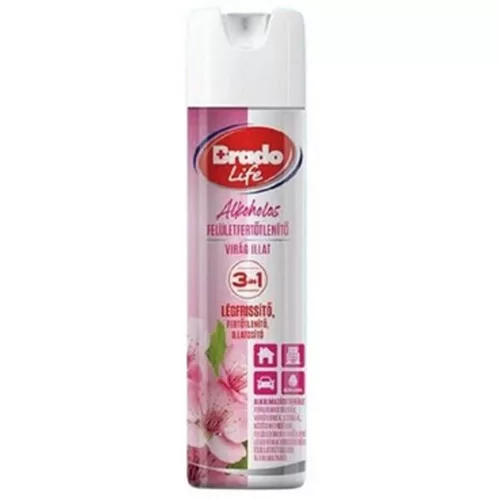 Bradolife felületfertőtlenítő és légfrissítő 300ml virág