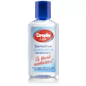 bradolife sensitive kézfertőtlenítő gél 50ml