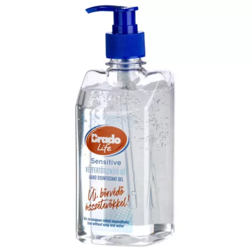 bradolife sensitive kézfertőtlenítő gél 500ml