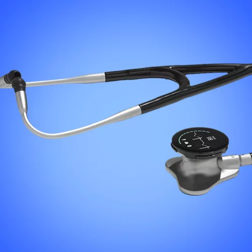 Eko CORE 500™ elektromos fonendoszkop 3 elvezetéses EKG-vel Szín:matt fekete