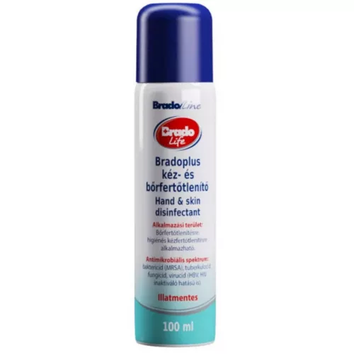 Bradoplus kéz- és bőrfertőtlenítőszer 100 ml pumpás
