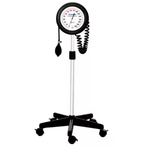   GIMA New Dallas állványos órás vérnyomásmérő, gurulós, nagy számlapos, felnőtt mandzsettával