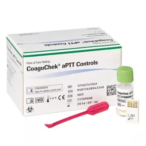   CoaguChek aPTT Controls minőségellenőrző kontrollanyag, Level 1 és 2, 8 × 1 ml