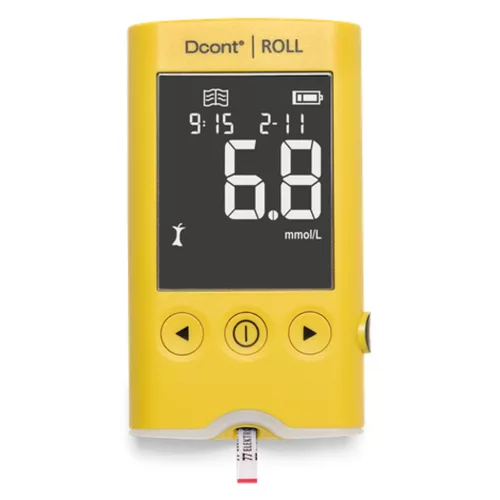 Dcont ROLL beszélő vércukormérő Bluetooth-kapcsolattal