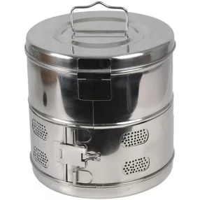 Asepta sterilizáló doboz kerek 240xh240 mm