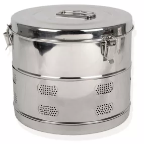 Asepta sterilizáló doboz kerek 340xh340 mm