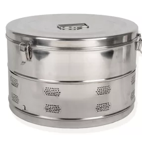 Asepta sterilizáló doboz kerek 340xh240 mm