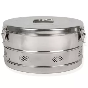 Asepta sterilizáló doboz kerek 340xh180 mm