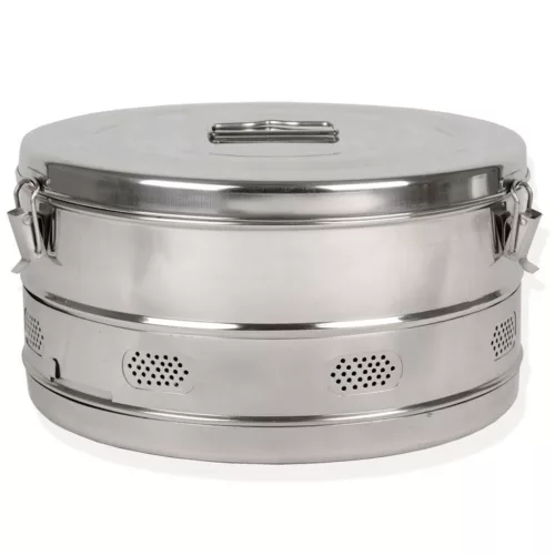 Asepta sterilizáló doboz kerek 340xh180 mm