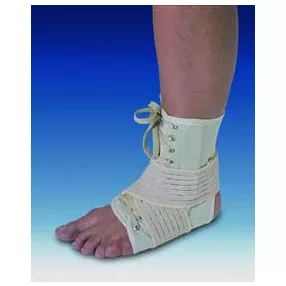 Fűzős bokarögzítő, szürke XL