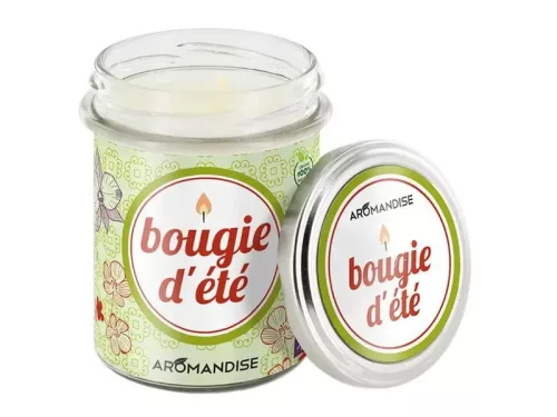 SUMMER – Citronella-Geránium szúnyogriasztó aromagyertya - 30 h