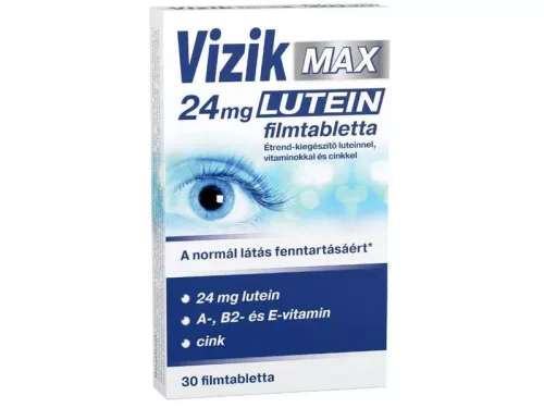 Vizik max 24mg lutein étrend-kiegészítő luteinnel, vitaminokkal és cinkkel 30 db