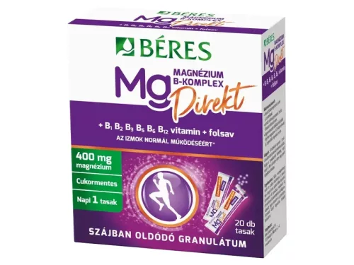 Béres magnézium b-komplex direkt szájban oldódó granulátum 20 db