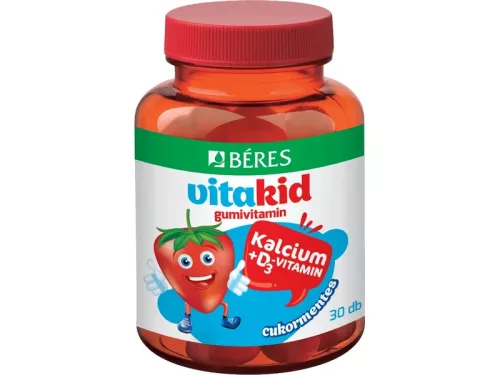Béres vitakid kalcium+d3 vitamin gumivitamin 30 db