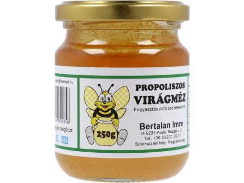 Bertalan Propoliszos virágméz 250 g