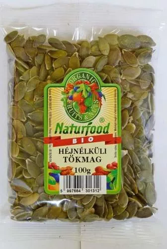 Naturfood héjnélküli tökmag bio 100 g