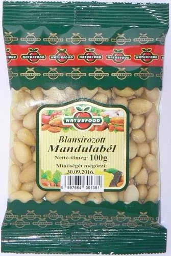 Naturfood blansírozott mandulabél 100 g