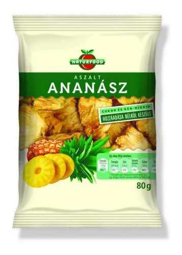 Naturfood aszalt ananász 80 g
