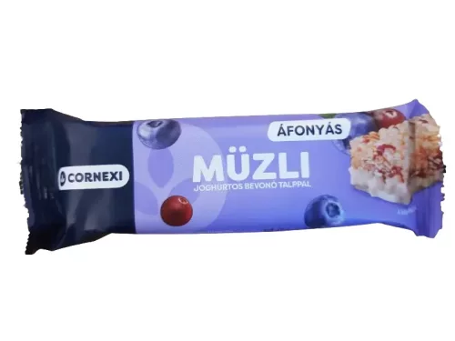 Cornexi müzli szelet áfonyás, joghurtos bevonótalppal 25 g