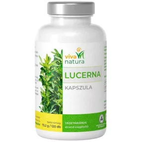 Viva natura lucerna vegetáriánus kapszula 100% 120 db