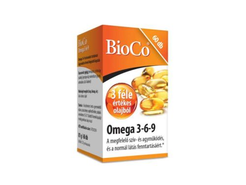 BioCo Omega 3-6-9 (Halo.498,Ligetszépeo.200,Lenmago.300mg) 60db