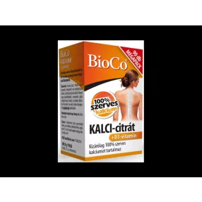 BioCo KALCI-citrát+D3-vitamin 90db