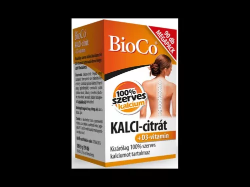 BioCo KALCI-citrát+D3-vitamin 90db