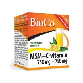 BioCo MSM+C-vitamin 750 mg + 750 mg 124,5g